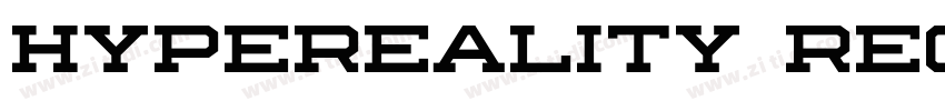 Hypereality Regular字体转换